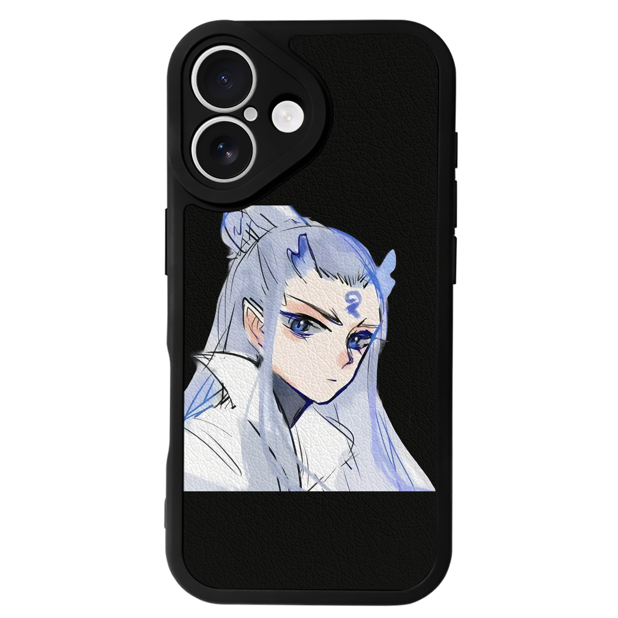 （画像用） Ne Zha 2 ナタ 魔童の大暴れ 【iPhone 16シリーズ対応】シリコンスマホケース（レザー調） 材質：シリコン